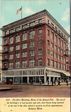 Postcard The Eiler Building, Home of the Inland Club Spokane Washington~135369 picture