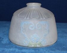 VINTAGE FROSTED REVERSE PAINTED PENDANT LIGHT FIXURE SHADE 2 1/8