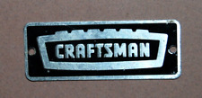 Vintage Craftsman TOOLBOX Logo Metal Badge Tag emblem picture
