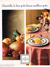 ADVERTISING ADVERTISEMENT 055 1994 CHRISTOFLE table art collection RUBANEA picture