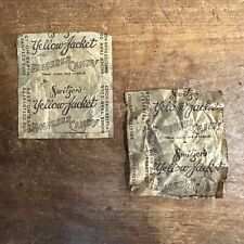 Vintage 1930s Switzer's Yellow Jacket Molasses Candy Wax Wrappers St Louis picture