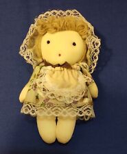 Vintage Russ Berrie Rag Cloth Doll Miniature Holiday Christmas Ornament picture