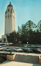 Stanford CA, University Hoover Tower, Institution on War, Vintage Postcard picture