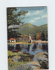 Postcard Overshot Water Wheel on Shadow Lake, Indian Head, White Mountains, N.H. picture