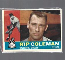 1960 Topps #179 RIP COLEMAN BALTIMORE  ORIOLES VG/VGEX Baseball Card picture