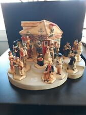 VTG Charles Dickens Sebastian miniature figurine display Complete Set , No chips picture