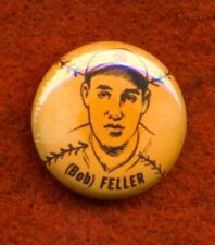 1938 STYLE FELLER Bob Candy Tab RP  *PIN*  Button Advertising picture