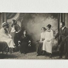 Antique RPPC Real Postcard Lovely Group Of Fashionable Young Men & Women picture