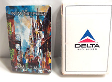 DELTA Airlines NEW ORLEANS Vintage HOYLE Playing Cards Sealed RARE Collectible picture