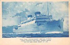 MV INNISFALLEN AT SEA, CITY OF CORK SHIP LINE, ARTIST IMAGE ~ used Ireland 1930 picture