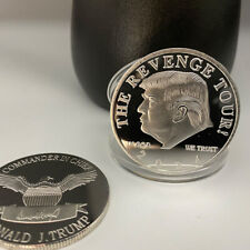 1Pc Silver 45Th President MAGA King Donald Trump Plated Commemorative Coin Gifts picture