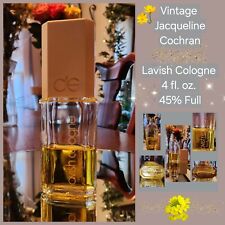 Vintage Jacqueline Cochran CIE Lavish Cologne 4 fl oz (45% Full) Pre-owned 1980s picture