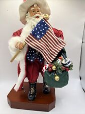 Kurt Adler America Patriotic Santa Figurine Christmas Plays Music 13