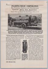 1924 Foamite Childs Fire Truck Ad Motor Apparatus Pumper Chemical Hose Car picture