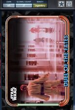 🟣DIGITAL🟣 Star Wars Card Trader LEGENDARY Duel Of Fates Laser Gates Sapphire picture
