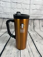 STARBUCKS Clip and Sip Stainless Steel Double Walled Coffee Tumbler-Orange-16 Oz picture