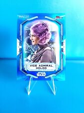 2022 Topps Finest Star Wars Vice Admiral Holdo Blue Refractor /150 SP #93 picture