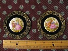 2 Vtg Fragonard framed pictures Courting couple 3