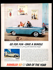 Rambler American 440 Convertible 1963 Vintage Print Ad picture