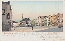SCHARDING am INN AUSTRIA~OBERER STADTPLATZ~1901 BRANDT PHOTO POSTCARD picture