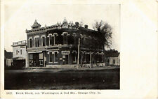 PC CPA U.S. , IA, ORANGE CITY, BRICK BLOCK, 2ND ST, Vintage Postcard (b22108) picture