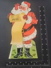 Vintage Cardboard Standing Santa 12