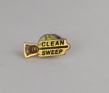 Clean Sweep McDonald's Employee Lapel Hat Pin picture