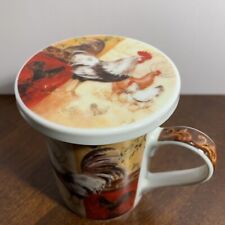 Masterpiece Collection Rooster Chicken Cup Mug Cup Cover/coaster picture