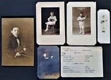 LOT 1920s antique PHOTOGRAPHS new york JAMES ROSS VIOLINIST nyc 74 w 69th st picture