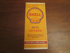 Vintage 1942 Shell Oil Co. Road Map: Metropolitan Chicago picture