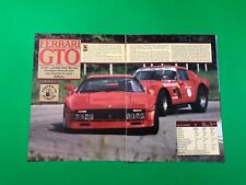1984 1985 FERRARI GTO ORIGINAL VINTAGE PRINT AD ROAD TEST 10 PAGE ADVERTISEMENT picture