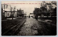 Gary Indiana~Broadway North @ Penn Railroad~Men in Muddy Road~Lumber~May 1907 picture