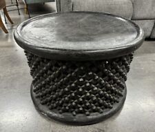 Vintage Hand Carved African Acacia Wood Bamileke Coffee Spider Table Cameroon picture