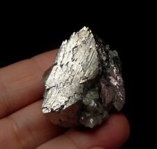 ARSENOPYRITE big lustrous crystal & FLUORITE -- PORTUGAL Panasqueira Mine /pf901 picture
