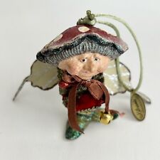 Katherine’s Collection Red Mushroom Elf Fairy Ornament VTG Christmas Figurine picture