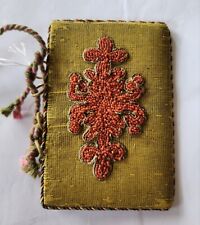 Antique Georgian Needle Book, Real Gold & Coral Embroidery picture
