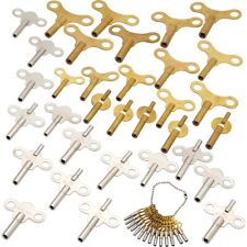 Jeweler’s tool 47pc Clock & Watch Winder Keys Assortment Brass Steel Set picture