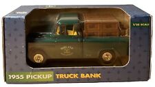 Ertl 1955 Chevy Pickup Truck Bank 1/25, John Deere Midland Implement #5614 B238 picture