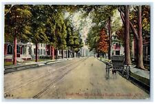 c1910's South Main Street Looking South Gloversville New York NY Trees Postcard picture