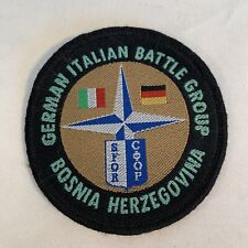 NATO German Italian Battle Group Bosnia Herzegovina SFOR Hook Loop Patch picture