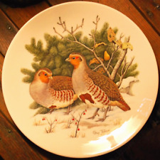 Vintage 1976 PARTRIDGES & PEAR TREE Christmas COLLECTIBLE PLATE 10.5
