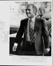 1974 Press Photo King Hussein of Jordan arrives at Blair House in Washington, DC picture