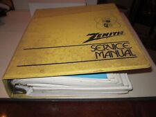 MASSIVE ZENITH SERVICE MANUAL BINDER FULL OF MANUALS - EARLY 1970'S picture