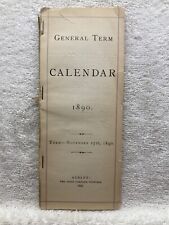 1890 New York Supreme Court Hearing Calendar Book Register Albany Vtg picture
