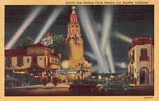D1865 Fox Carthay Circle Theatre, Los Angeles, CA 1941 Teich Linen PC # 1B-H1019 picture