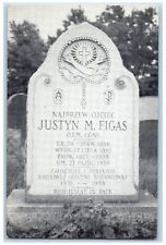 c1960's Justyn M. Figas Buffalo New York NY Posted Polish Tombstone Postcard picture