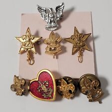 Lot Of 8 Vintage Small BSA Be Prepared Pins picture