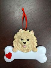Personalized Ornament POMERANIAN Polyresin Dog Best Friend Bone 572 picture