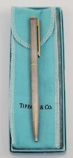 Vintage Tiffany & Co .925 Sterling Silver Pen PERSONALIZED Original Box & Pouch picture