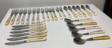 Corning Utensil Flatware 28pc LOT Harmony Plastic Handle Stainless Steel - AS IS picture